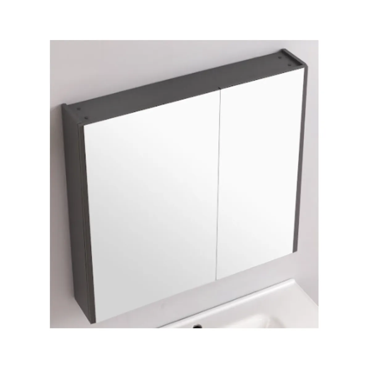 Vasile PVC Mirror Cabinet 700mm (2 Colours) - view 2